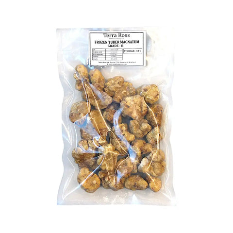 showing product picture of frozen white truffle tuber magnatum pico b-grade