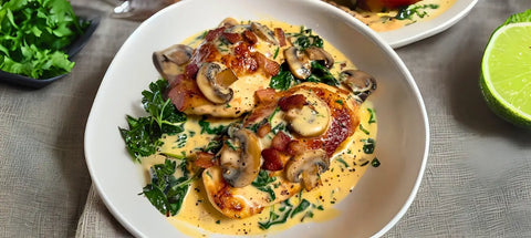 Delicious Chicken with Mushroom Sauce in Creamy Truffle Chicken Recipe article