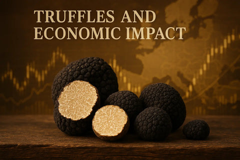 Black truffle with white interior amid Ukraine war economic costs