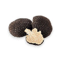 Fresh Summer Truffle Tuber Aestivum with black truffles and marbled interior
